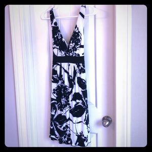 Black & white floral dress